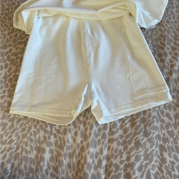 WE WORE WHAT ACTIVE DRESS WHITE IVORY TENNIS SIZE Medium Style No: WWWAB60-2 - Picture 11 of 12